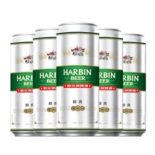 12罐 哈尔滨啤酒HARBIN醇爽 500mL 88VIP全积分兑换