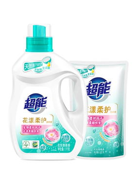 超能花漾柔护洗衣液 1kg+500g【88VIP】