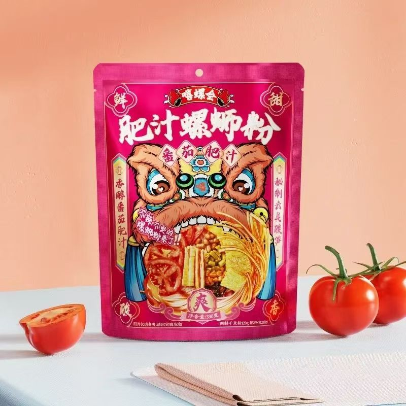 【清仓直播】嘻螺会番茄肥汁螺蛳粉 330g*3（两种规格可选）