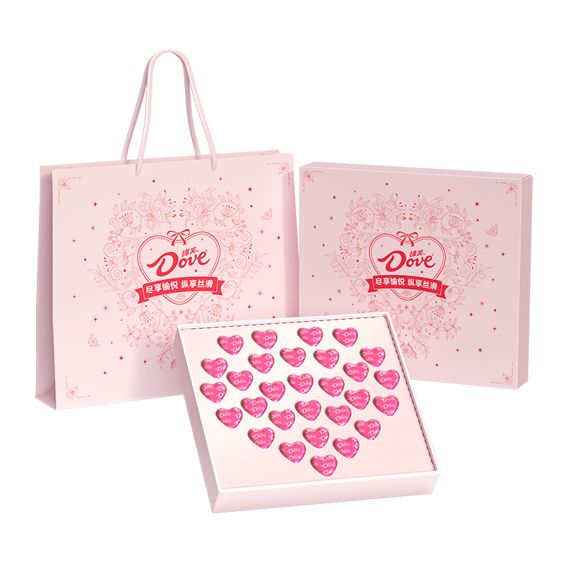 德芙心语牛奶巧克力粉色礼盒（代可可脂）,零食/坚果/特产,牛奶巧克力,淘宝优惠券,粉丝福利购,淘宝优惠卷