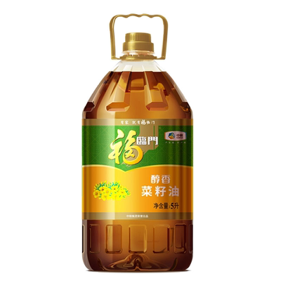 福临门醇香菜籽油 中粮出品食用油 家用菜籽油转基因 5L*1【kl】
