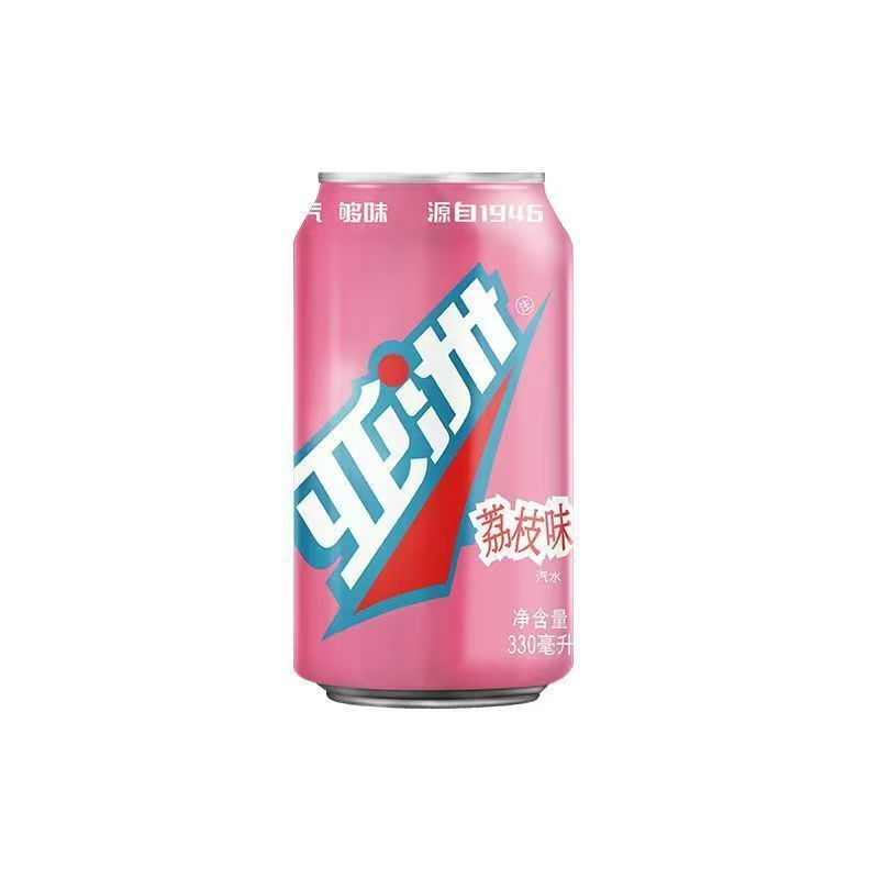 【U先试用】亚洲汽水 330ml*6荔枝/菠萝/橙宝口味