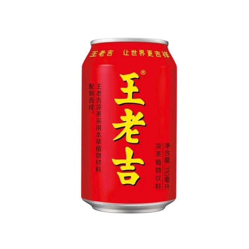 王老吉凉茶红罐植物饮料 310ml*24罐 经典红罐限购四单【qyg】