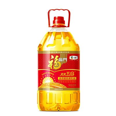 福临门转基因天天五谷食用调和油 5升【kl】