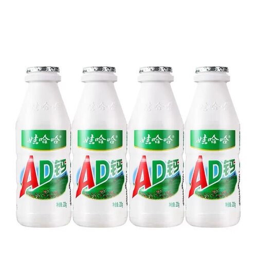 娃哈哈AD钙奶 220g 4瓶/8瓶/24瓶-BY
