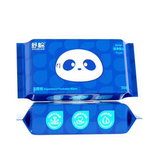 【消消乐】舒棉卫生湿厕纸 30抽*2包