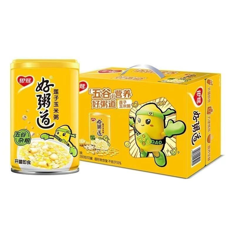 银鹭好粥道 莲子玉米粥 280g*6盒-TJB