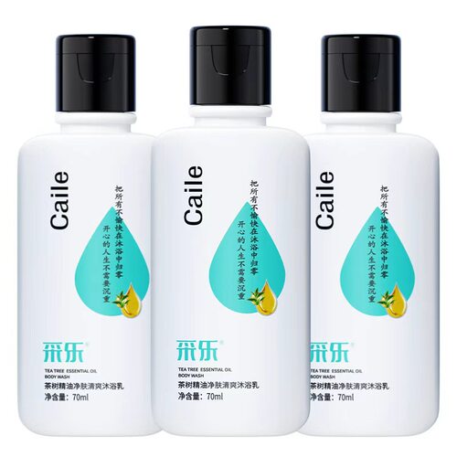 采乐茶树精油净肤清爽沐浴乳 70ml*3-88VIP