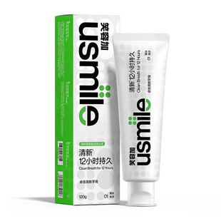 笑容加usmile卓效清新牙膏 120g 薄冰海洋【88VIP】