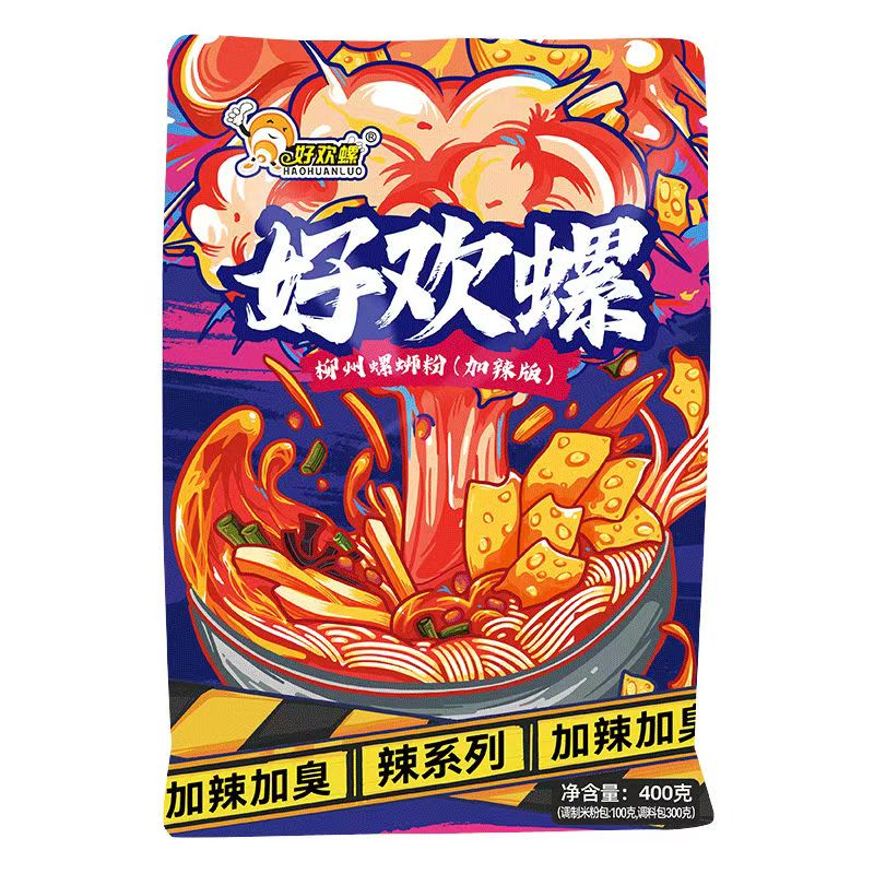 好欢螺螺蛳粉加辣加臭（加辣版） 400g*6包,粮油调味/速食/干货/烘焙,方便粉丝/粉条,淘宝优惠券,粉丝福利购,淘宝优惠卷