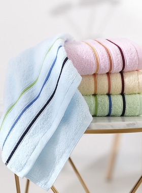 洁丽雅新疆棉成人毛巾 74*33cm 蓝色+黄色 可发青海【qyg】