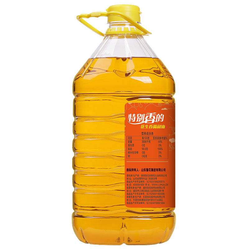 鲁花食用植物调和油花生香 5L*1桶【kl】