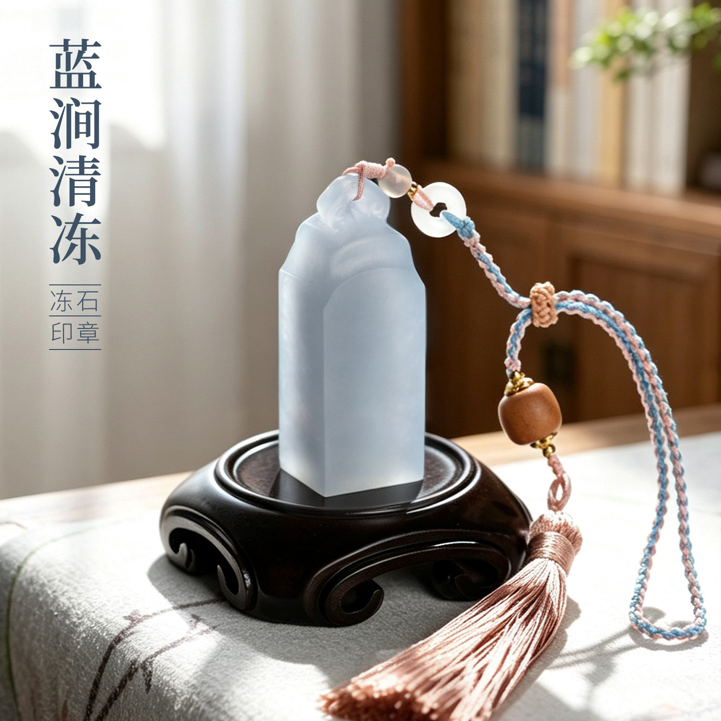 善琏湖笔 凝岚冻石印章 成品闲章藏书章引首章周岁压角书法定刻篆刻姓氏书画非遗天然生日礼物国画礼盒定制