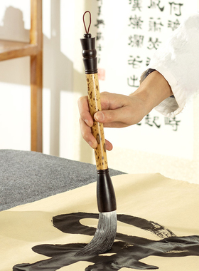 善琏湖笔毛笔套装高档专业书法斗笔正品大毛笔大号特大对联春联国画专用文房四宝大字笔墨对联专用兼毫提斗