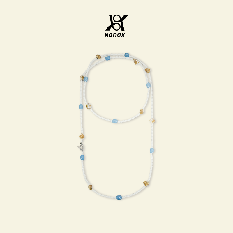 NanaX沙丘奶蓝项链白瓷