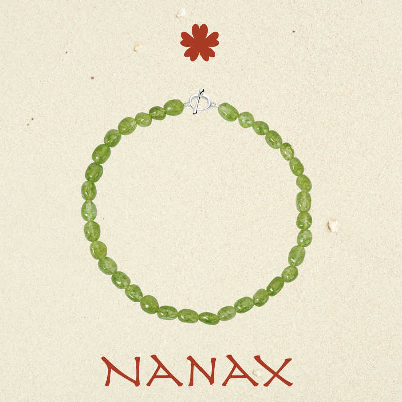NanaX葡萄碎冰项链冰裂纹橄榄石