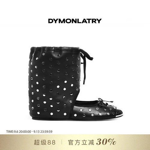 DYMONLATYR短靴铆钉镂空靴子