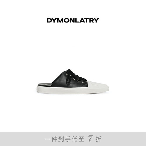 DYMONLATYR拖鞋外穿撞色平底尖头