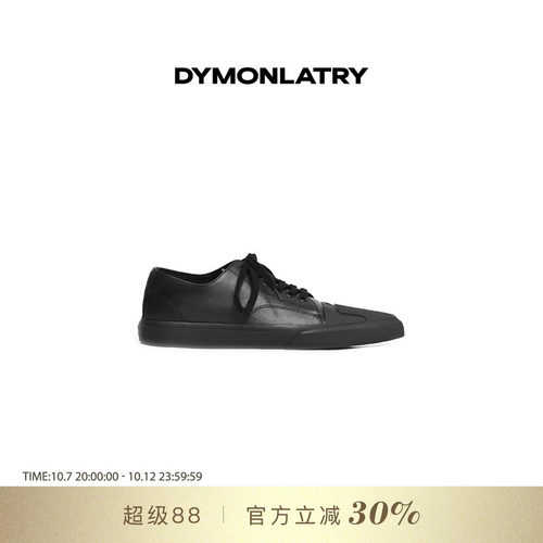 DYMONLATYR系带尖头牛皮板鞋
