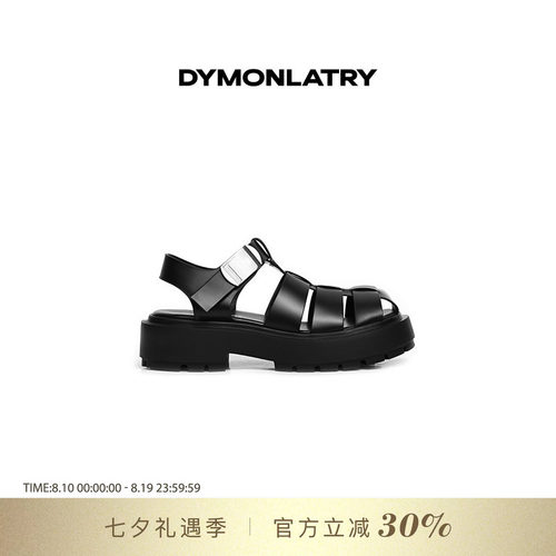 DYMONLATRY机能金属扣饰罗马凉鞋