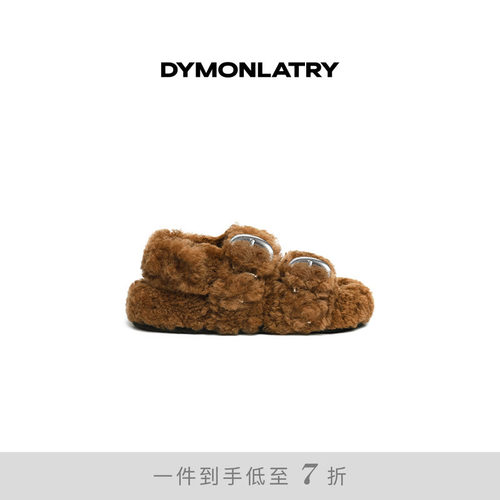 DYMONLATYR魔术贴毛绒女鞋