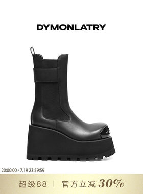 DYMONLATYR圆头切尔西靴