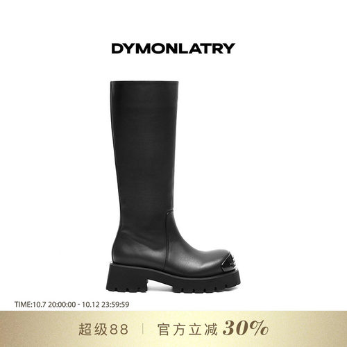 DYMONLATYR圆头高筒靴骑士靴