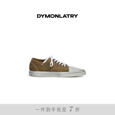 DYMONLATYR脏脏系带尖头做旧板鞋