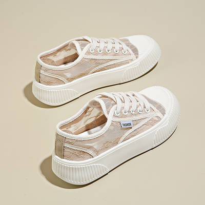 奥莱特价配裙子女小白鞋透气休闲