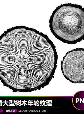 复古高清大型树木年轮纹理肌理叠加背景PNG图片40207F