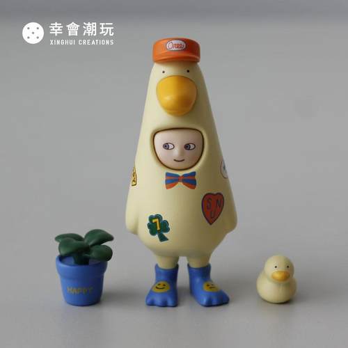 幸会CBB剧场系列微笑鸭吊卡摆件