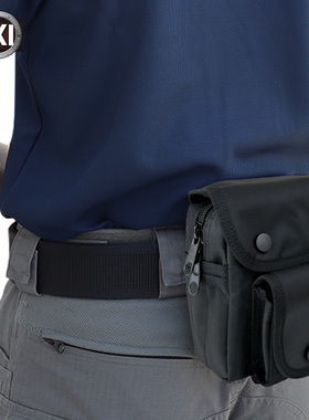 ESKI爱斯尼龙户外携行包战术腰包黑包多功能腰带挂包八件套配件