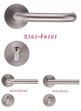 雅洁分体房门防火门锁卧室门锁不锈钢执手双舌AS2101-F0101/0102