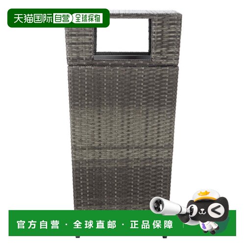 自营mazzeiMazeli Outdoor Trash Bin PAT7512 - grey brown 美国