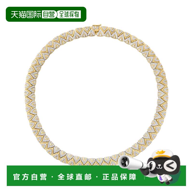 自营Ross-Simons 18kt 纯金钻石项圈项链 美国奥莱直发