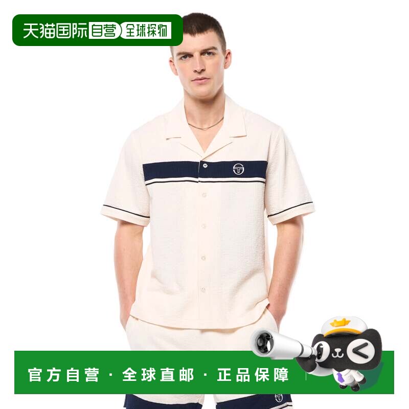 自营sergio tacchini复古Cabana衬衫-Gardenia 美国奥莱直发
