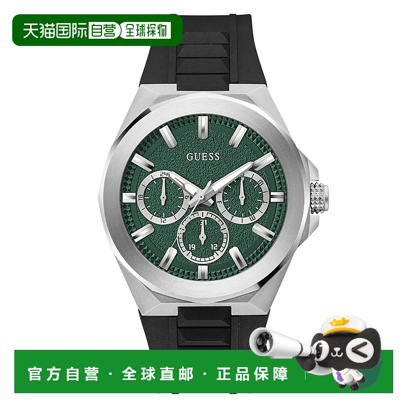 自营Guess男士仪表盘绿色表盘手表-绿色 美国奥莱直发