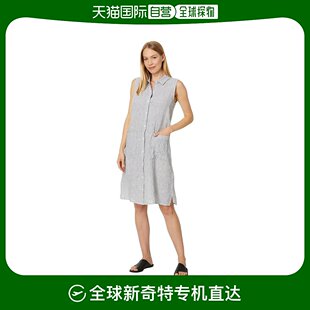 美国直邮 eileen fisher 裙 女士 连衣裙亚麻衬衫