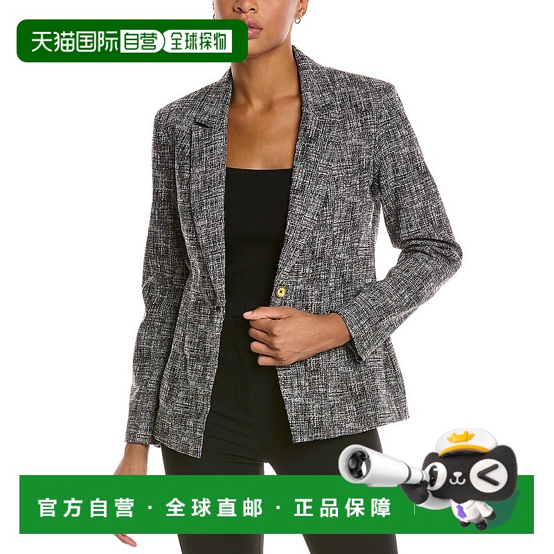 自营Nanette Nanette Lepore金属运动夹克-黑色 美国奥莱直发