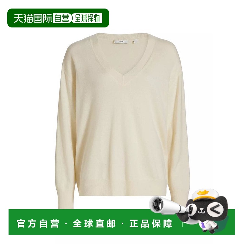 1h可退 【美国直邮】vince 女士 毛衣针织开衫真丝