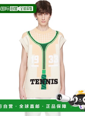 1h可退 香港直邮潮奢 Lacoste 法国鳄鱼 男士 米色 Runway Graphi