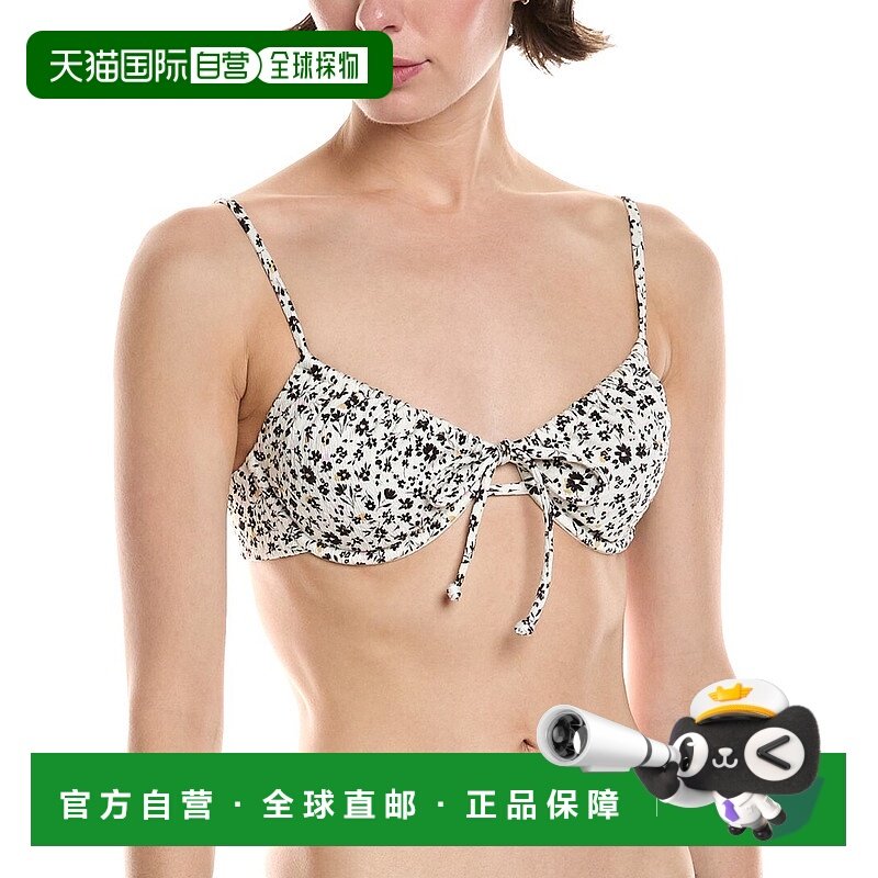 自营 Volcom Ditsy Daze内衣比基尼上衣-白色 美国奥莱直发性感