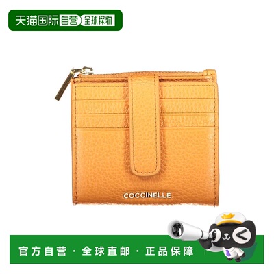 自营Coccinelle Pelle Womens Wallet - Orange 卡包美国直发奥莱