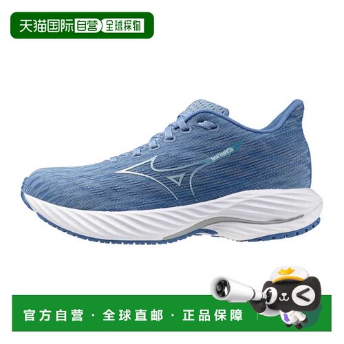 自营Mizuno Wave Rider 28冰川湖/白色411457.GL00女式-蓝色 美国