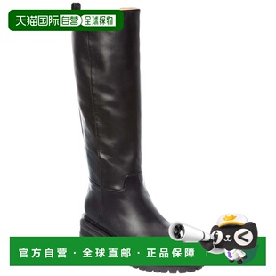 Leather 美国奥 自营Sergio Urban Boot black High Rossi Knee