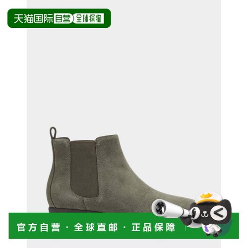 自营Aerosoles踏步舞靴女式灰色圆头脚踝靴JOBB1332-灰色 美国奥
