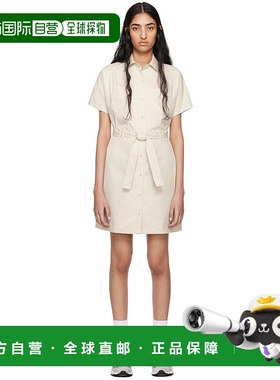 1h可退 香港直邮潮奢 A.P.C. 女士 灰白色 New Drew Courte 连衣