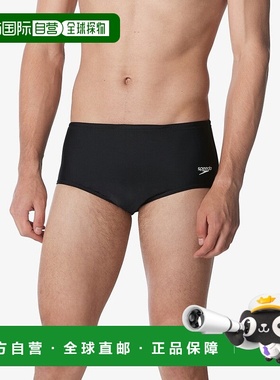自营Speedo Solid Swim Brief Men's Black Stretch 5