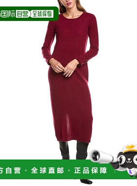 自营philosophy Bateau Neck Cashmere Midi Dress - red 美国奥