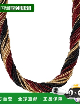 自营 Ross-Simons Italian Red, Black and Gold Murano Glass Be